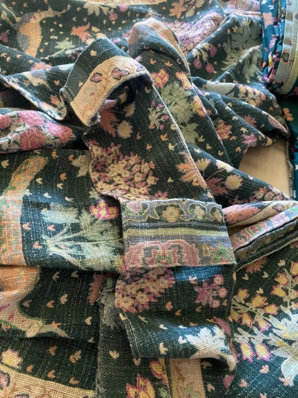 ANTHROPOLOGIE  DARBY DUVET QUEEN W/Q SHAMS 2 EA W/ CURTAINS SET OF 2 EA ALL NEW